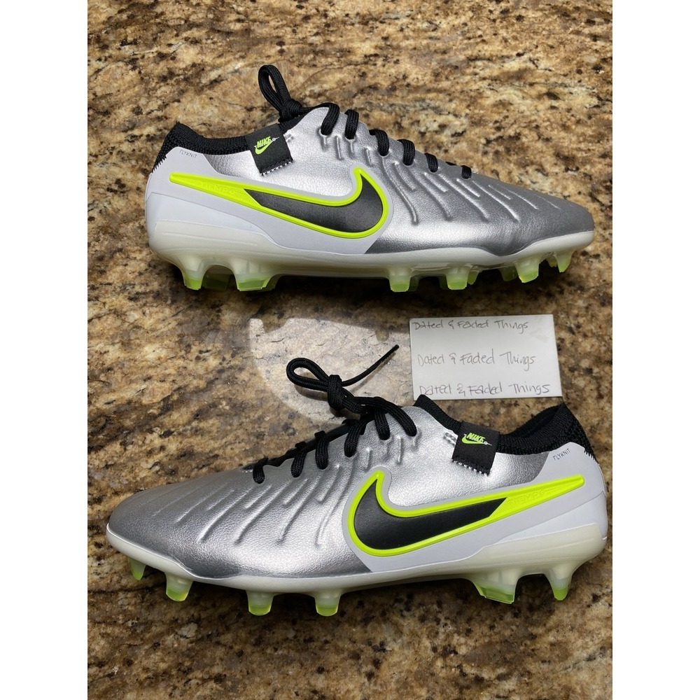 Men Size 5.5 Nike Legend 10 Elite FG PRO Soccer Cleat Metallic Silver HF8980-001